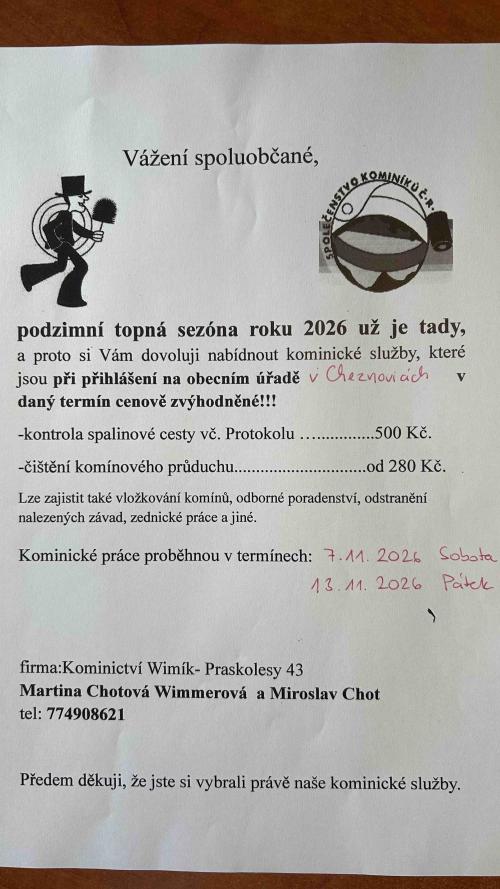 Kontrola komínů