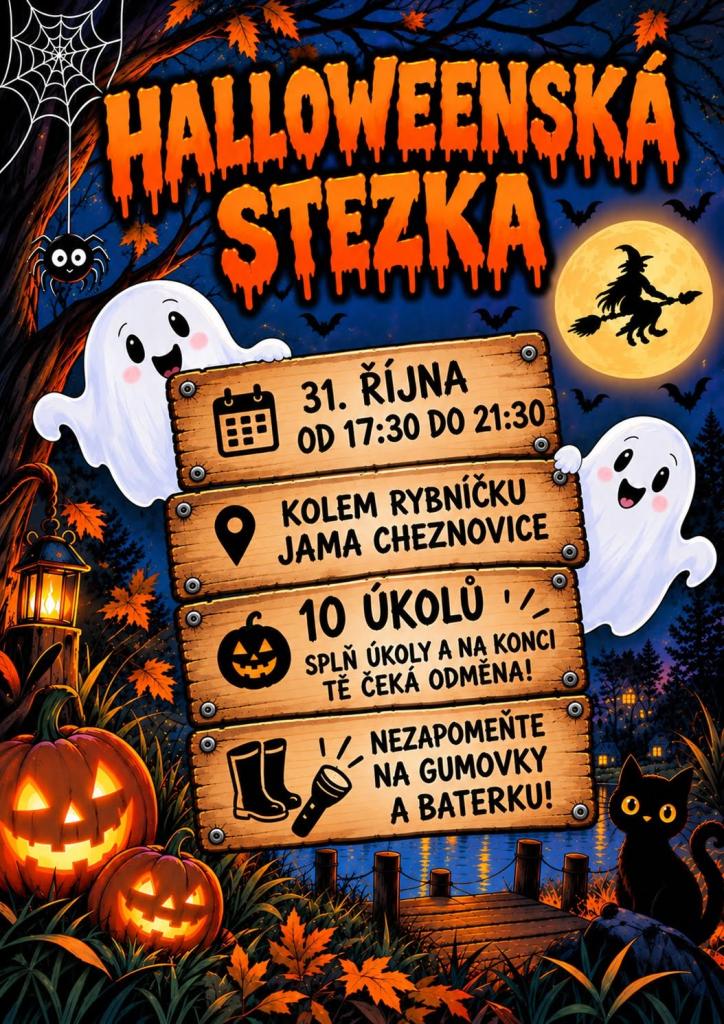 Haloweenská stezka kolem rybníčku 1